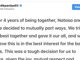 Hardik Pandya Confirms Divorce with Natasa